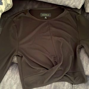 Women’s black majorelle twist crop top size XXS